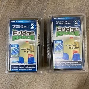 Set of 2 two pack Camco RV Fridge Brace